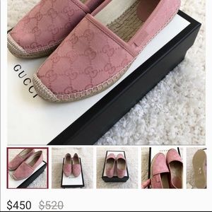 Pink Gucci loafers